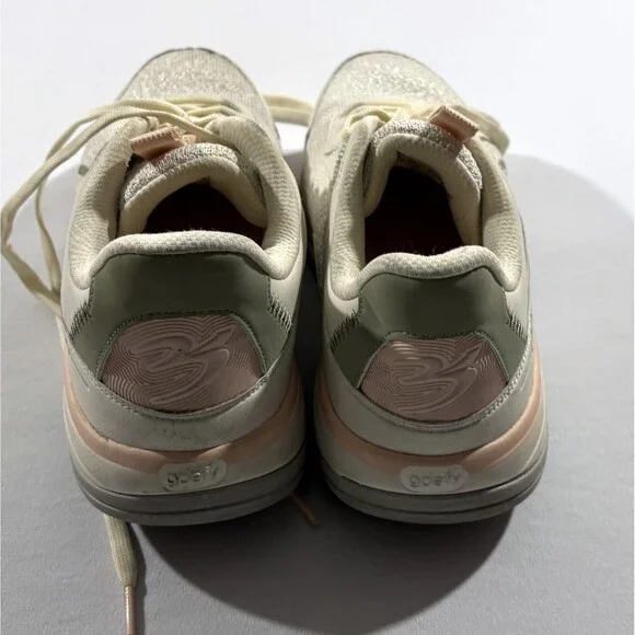 GDEFY Gravity Defyer Energiya Beige Pink Green Gym Athletic Shoes Womens Sz 9 - Picture 7 of 9